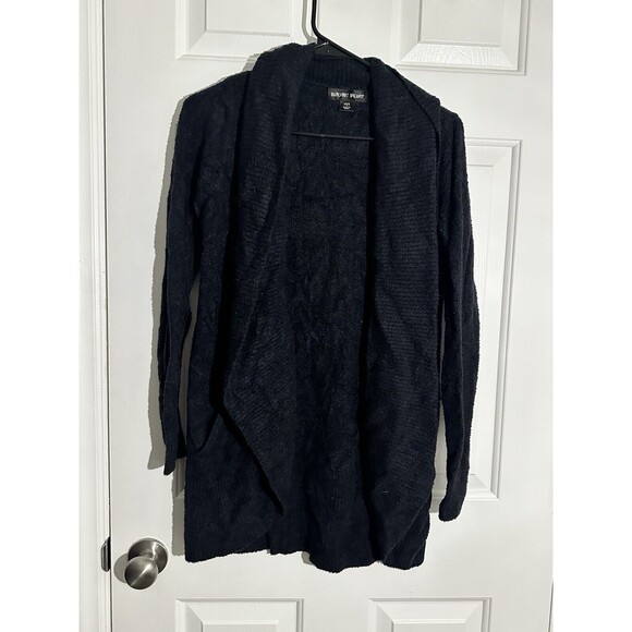 Women’s Barefoot Dreams Bamboo Chic Lite Calypso Wrap Cardigan Black size XS/S - Picture 1 of 4